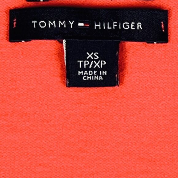 Tommy Hilfiger Pink Prima Cotton V Neck Sweater Womens XS Lightweight Knit - Picture 11 of 16